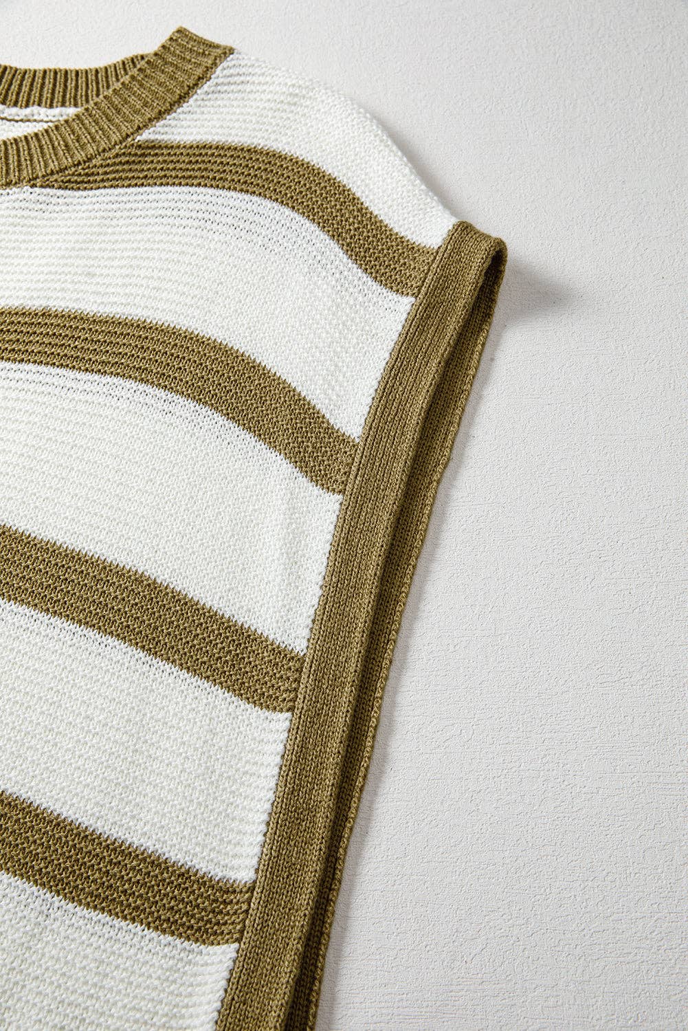 Stripe Tie Side Summer Sweater Top