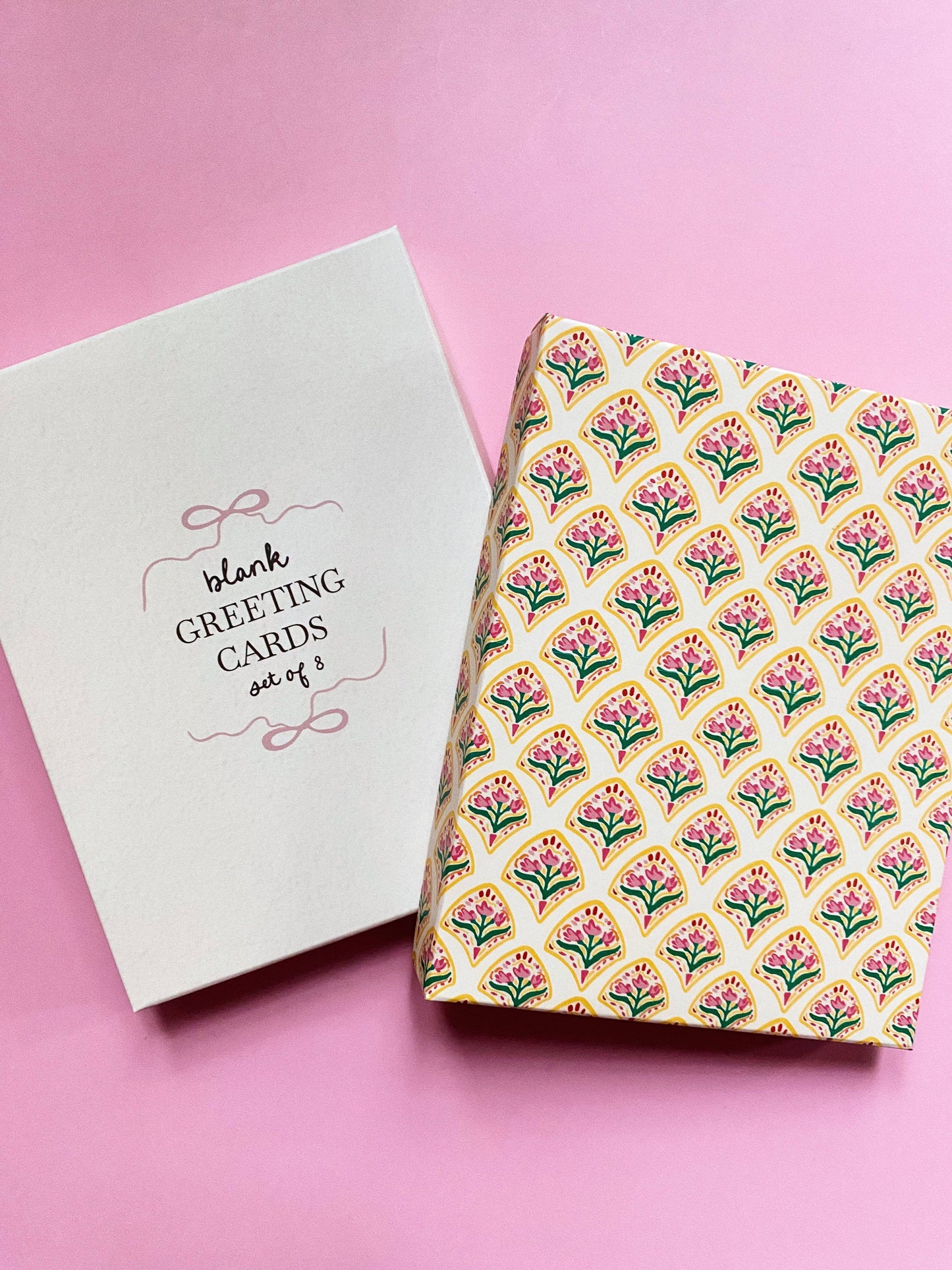 Set of 8 Striped Greeting Cards