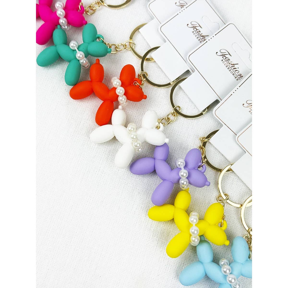 Colorful Puppy Theme Keychain