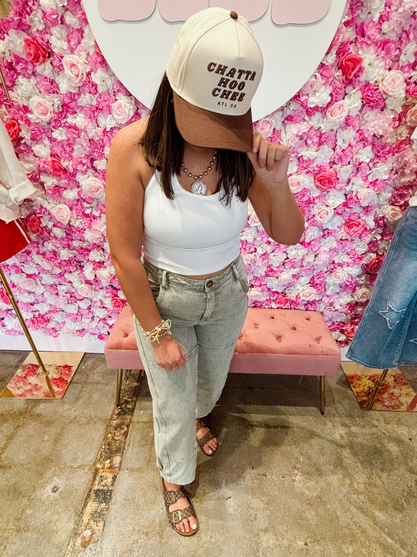 Lt Olive Barrel Denim