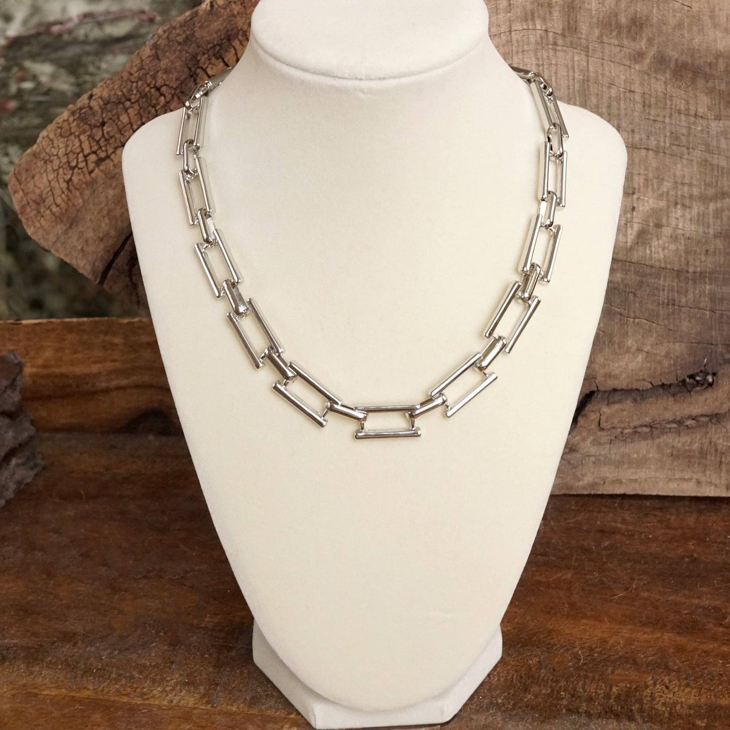 Urban Edge Necklace- Silver