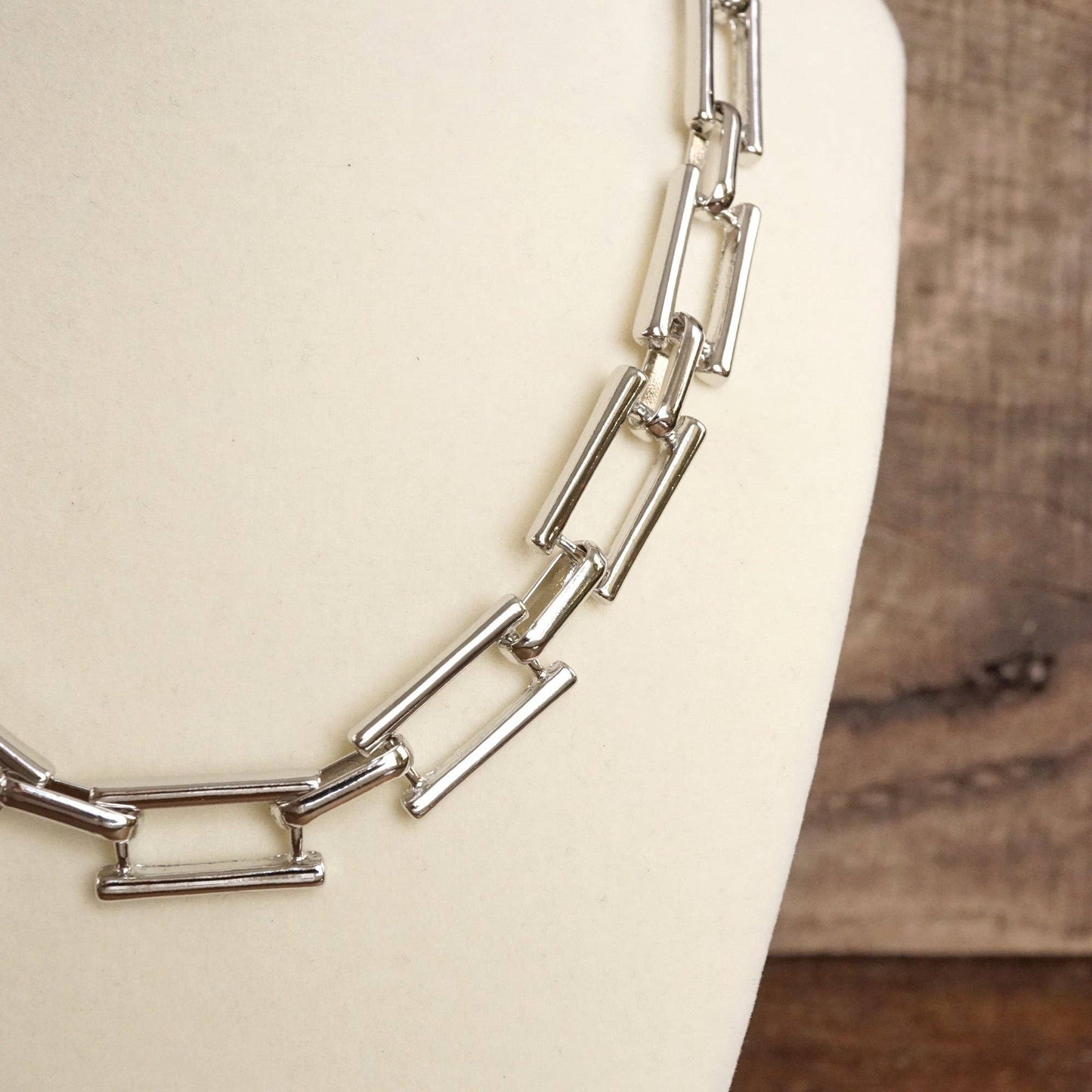 Urban Edge Necklace- Silver