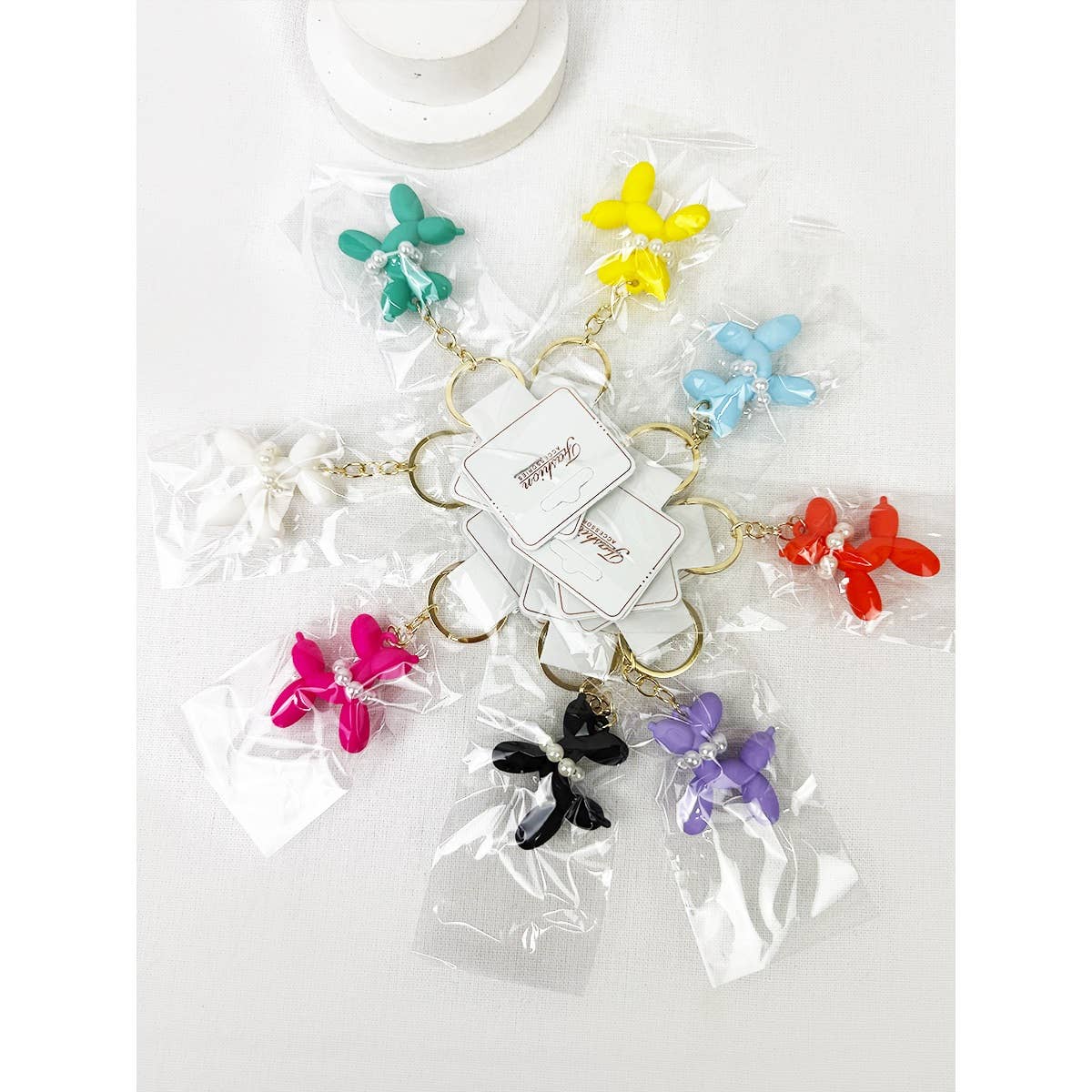 Colorful Puppy Theme Keychain