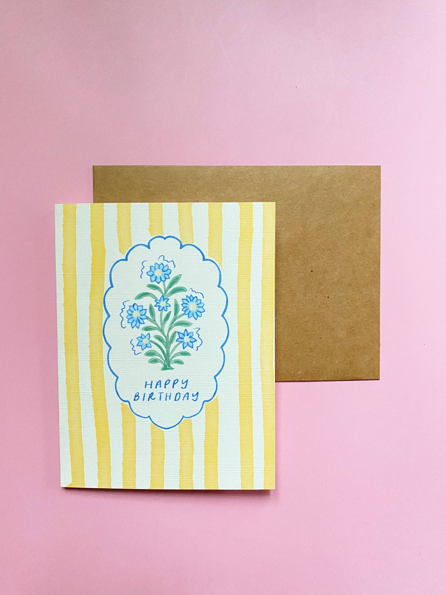 Set of 8 Striped Greeting Cards