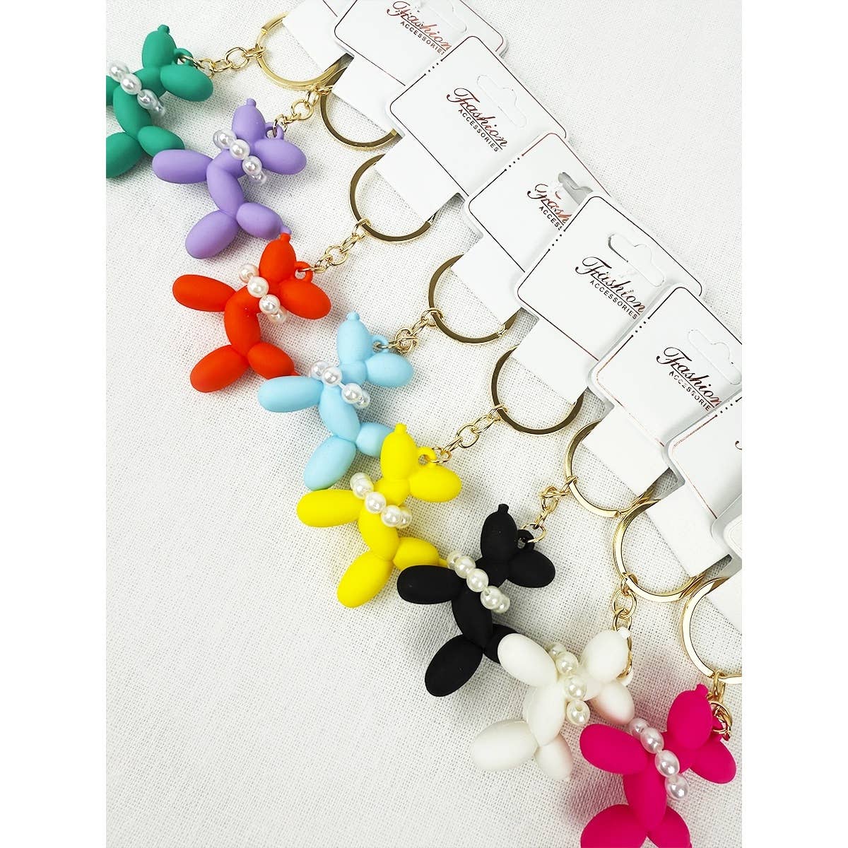 Colorful Puppy Theme Keychain