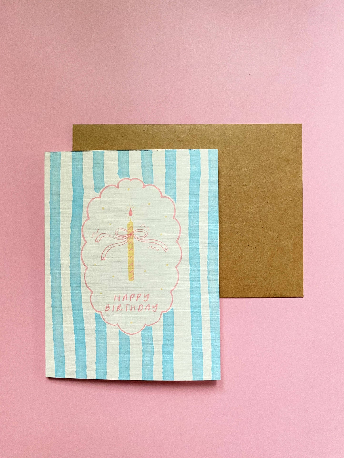 Set of 8 Striped Greeting Cards