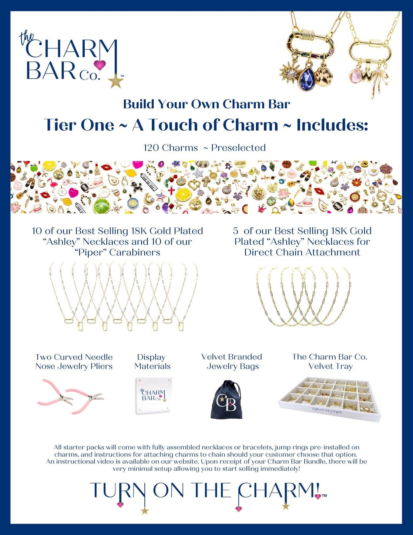 Gold Charm Bar Bundle: Tier 1 with Best Sellers