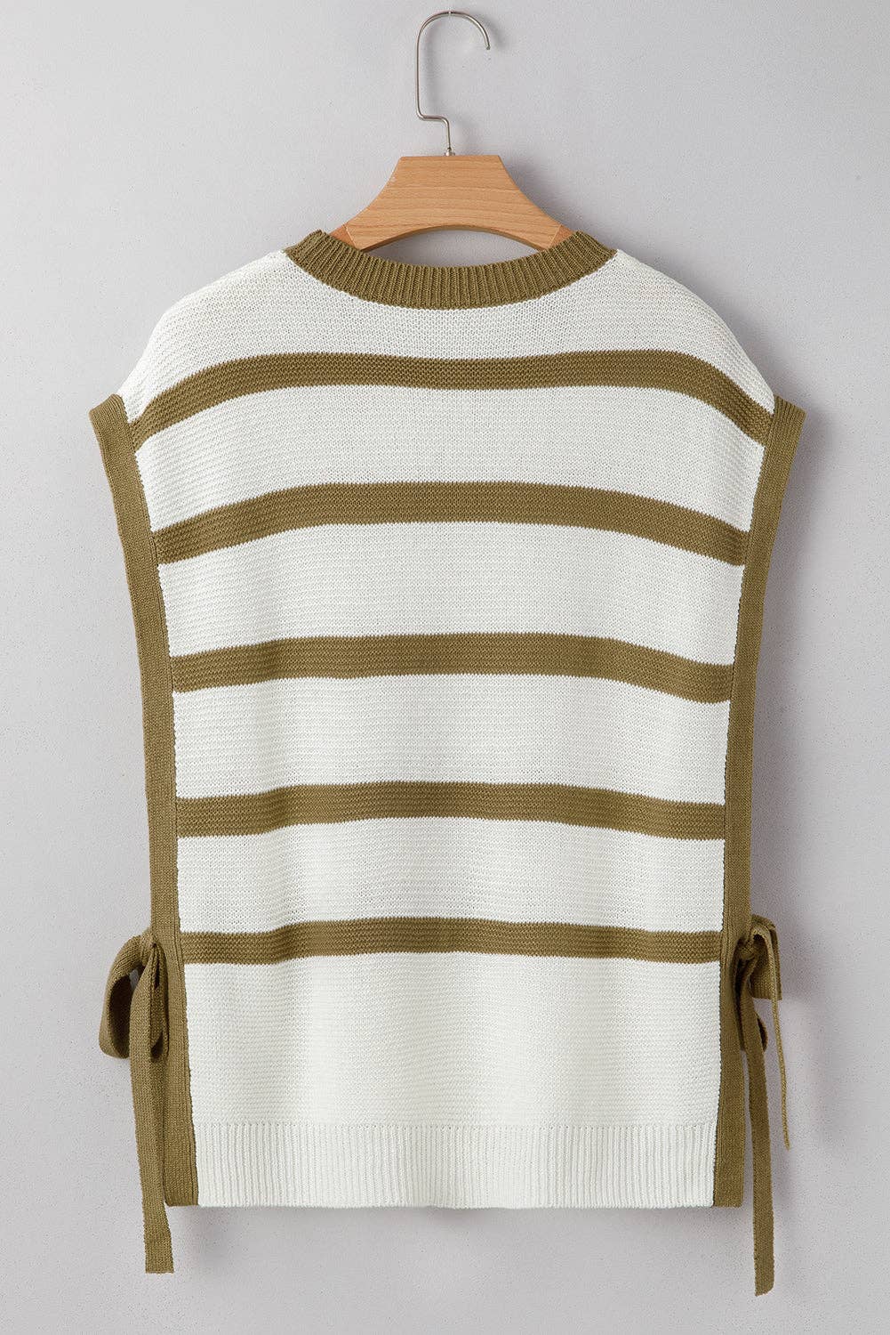 Stripe Tie Side Summer Sweater Top