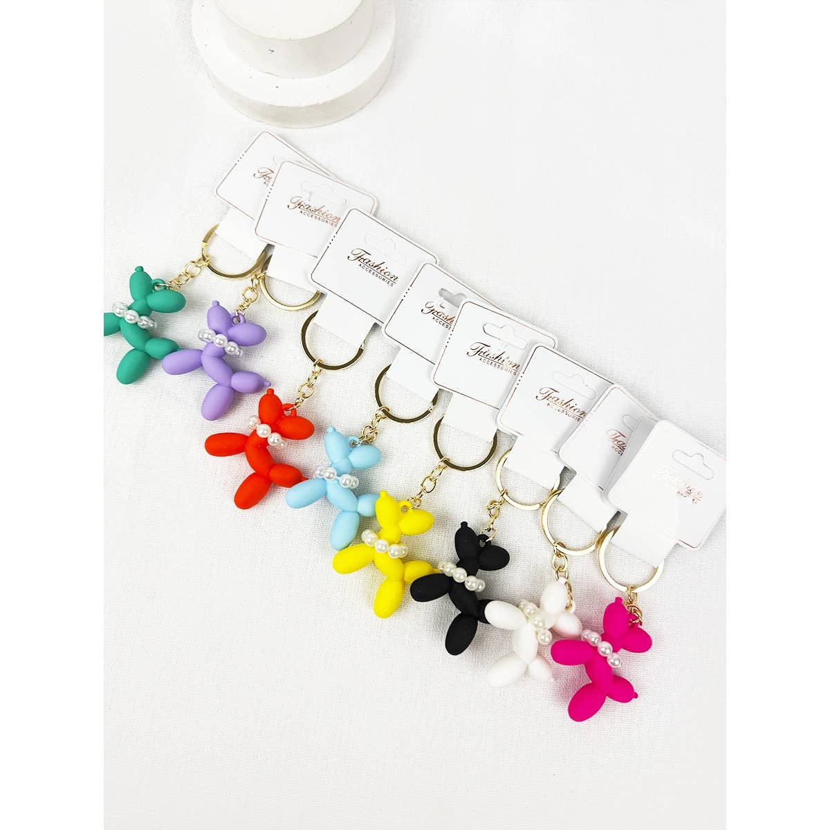 Colorful Puppy Theme Keychain