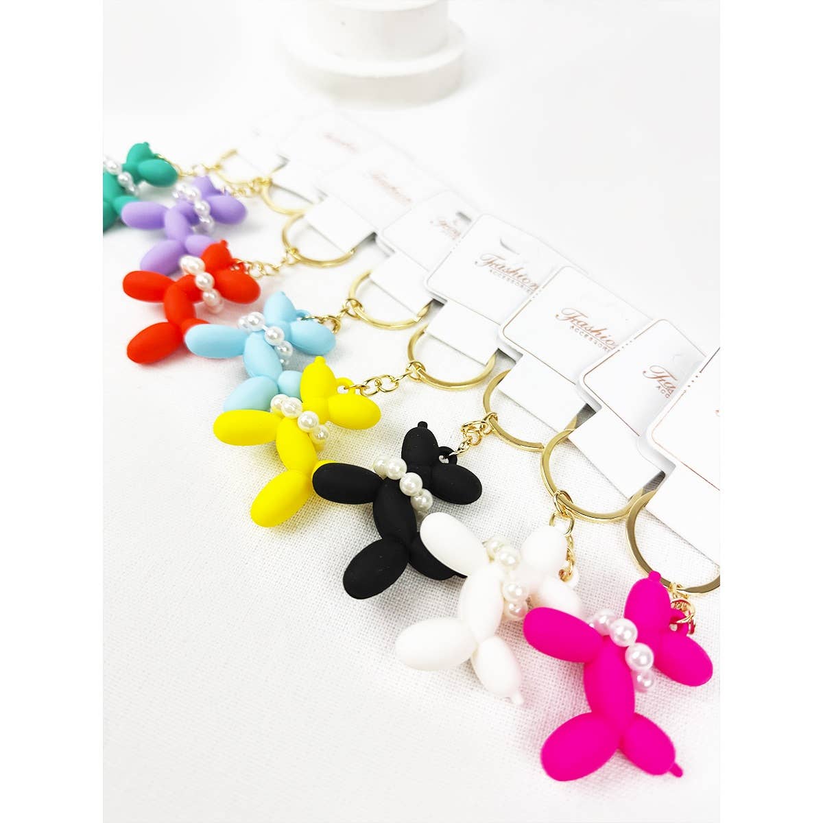 Colorful Puppy Theme Keychain