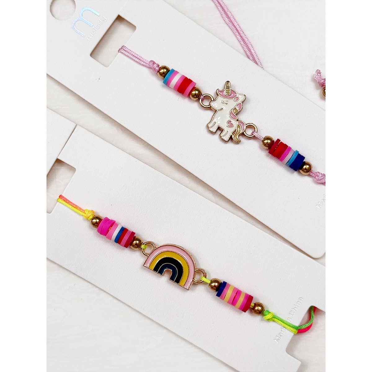 Kids Unicorn and Rainbow Adjustable Bracelet/Necklace