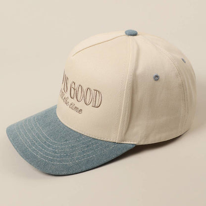 God Is Good Embroidered Hat
