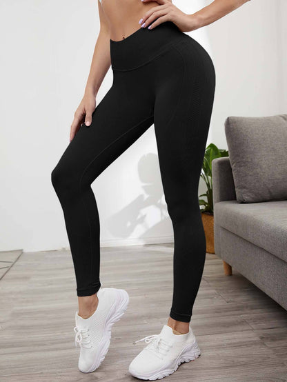 Solid color seamless full length butt lift  yoga legging
