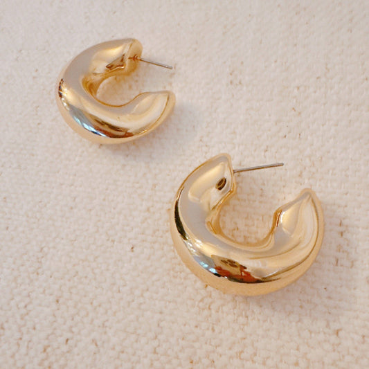 Abstract Hoop Earrings