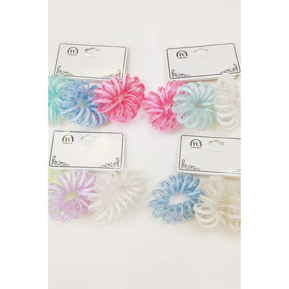 3-pack Candy Color Phone Cord Hair Tie