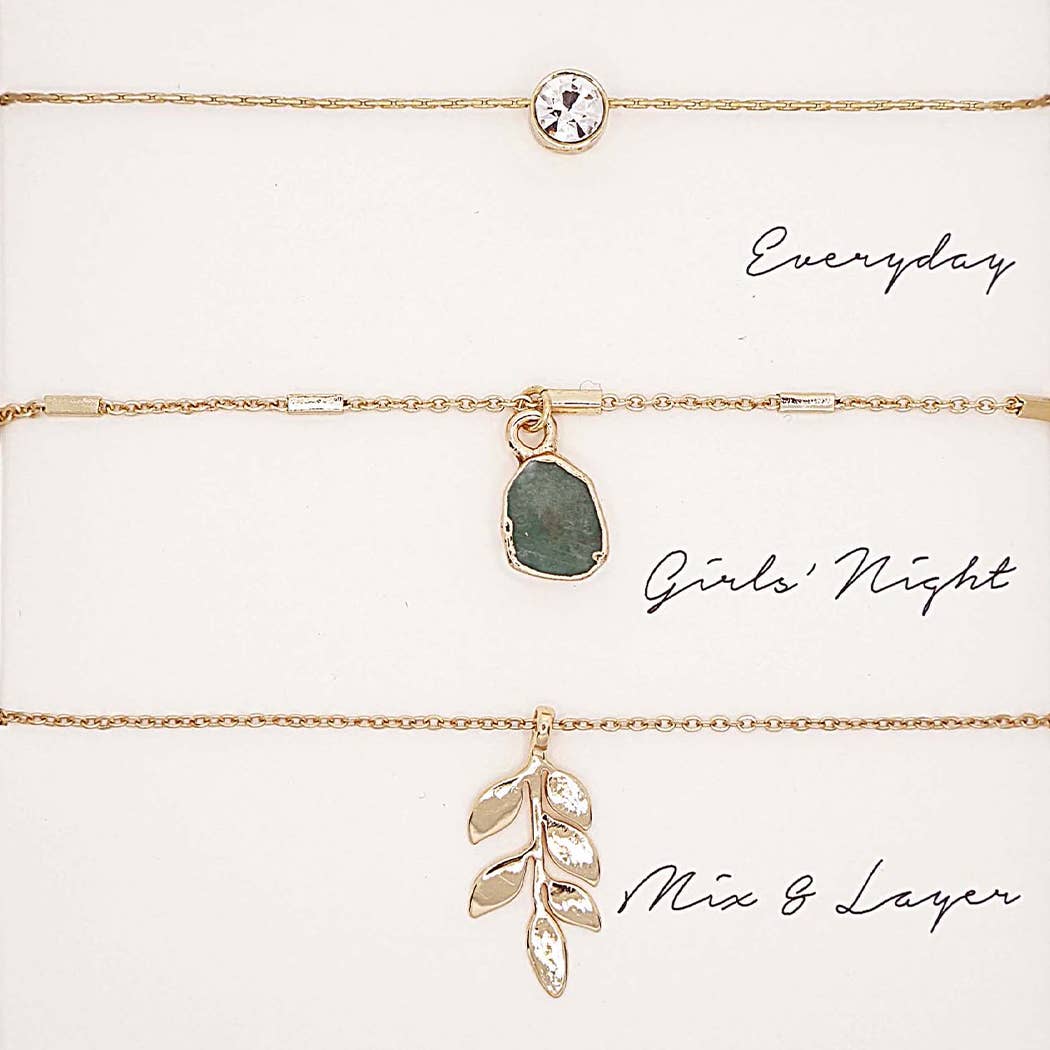 3PC Assorted Layering Pendant Necklace Gift Set