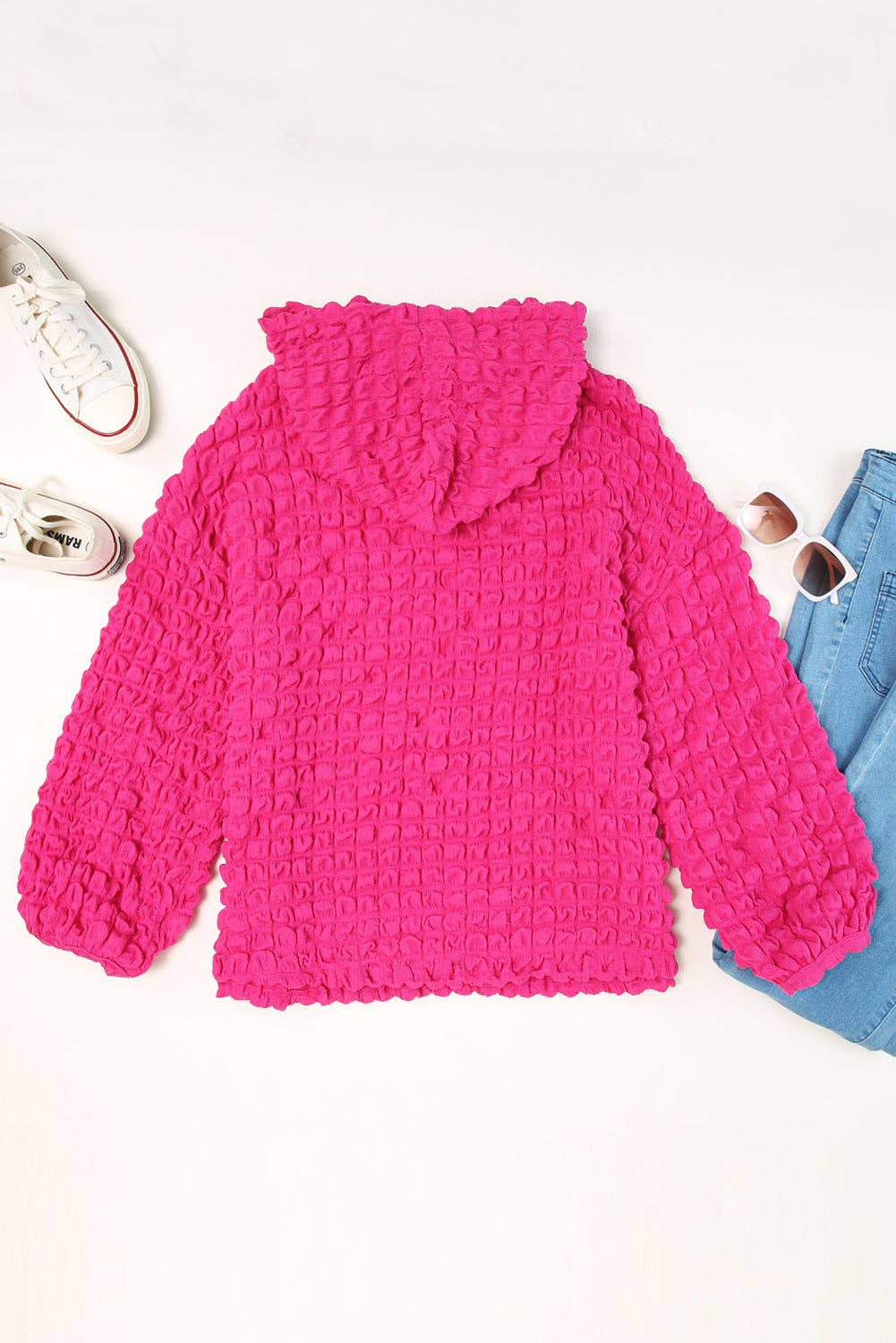 Saddle Blush Waffle Hoodie