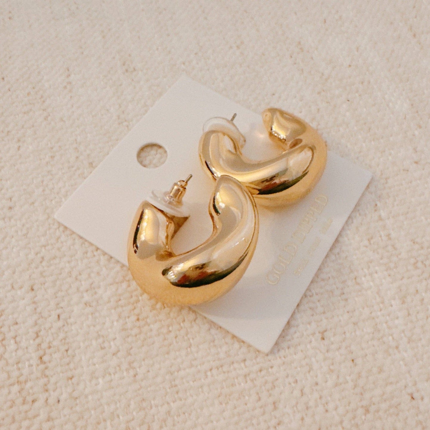 Abstract Hoop Earrings