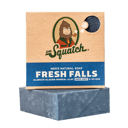 Dr. Squatch Men’S Soap – Fresh Falls Scent, 5oz Bar