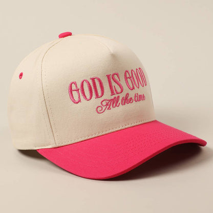 God Is Good Embroidered Hat