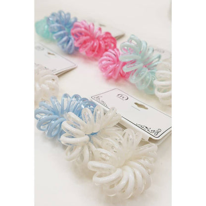 3-pack Candy Color Phone Cord Hair Tie