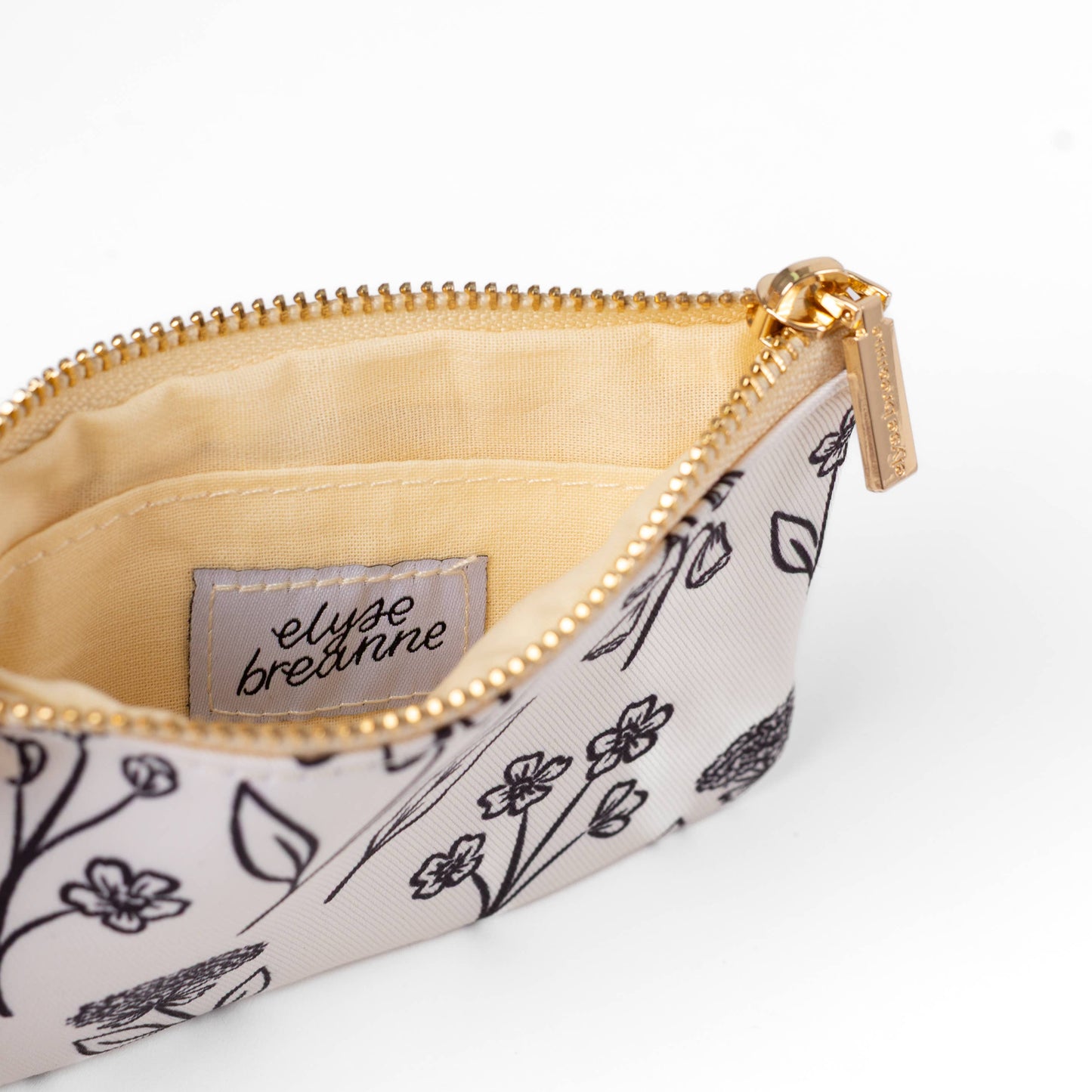 Pressed Floral Coin Pouch