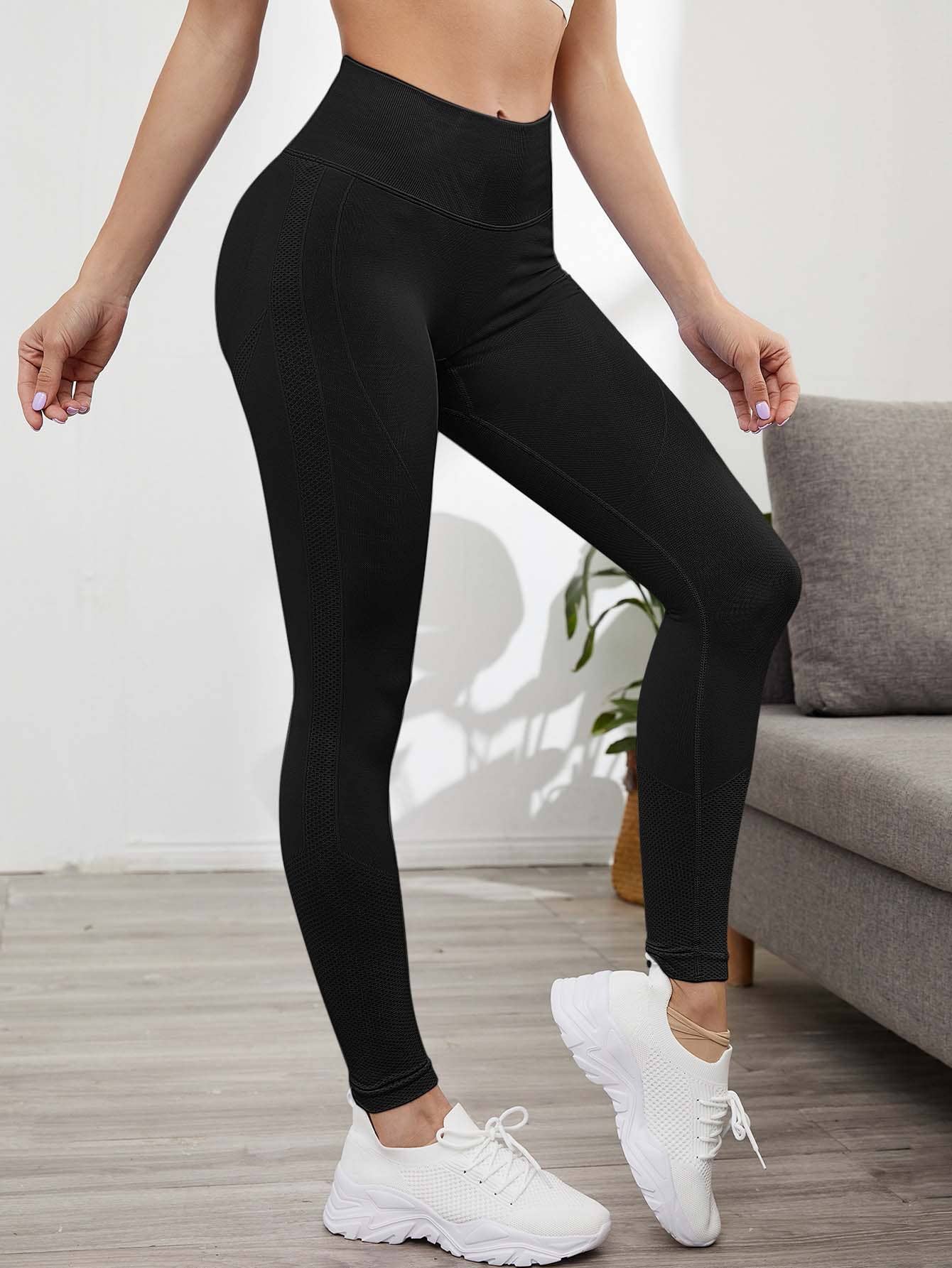 Solid color seamless full length butt lift  yoga legging