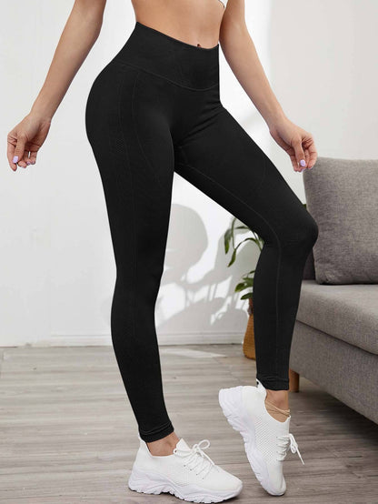Solid color seamless full length butt lift  yoga legging