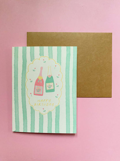 Set of 8 Striped Greeting Cards