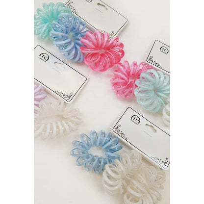 3-pack Candy Color Phone Cord Hair Tie
