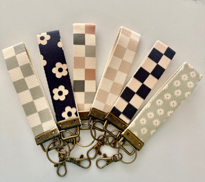 Canvas Wrist Keychain Lanyard, Key wristlet