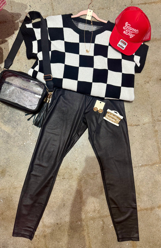 Chess not Checkers Knit Top