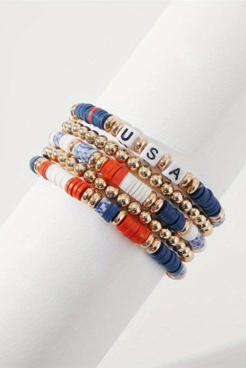 Patriotic Bracelet stack 🎆