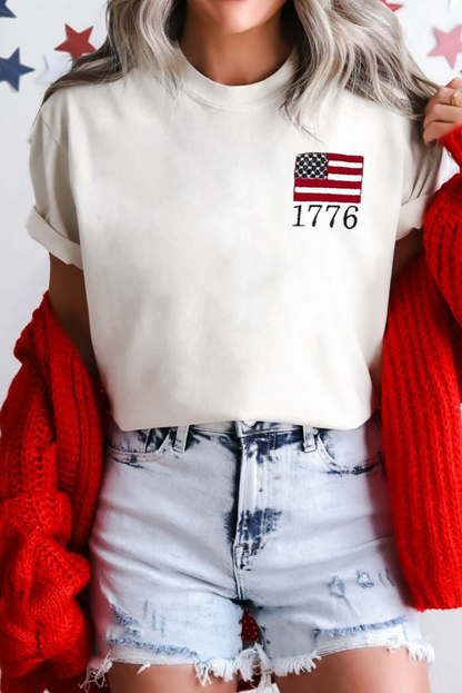 God Bless America Embroidered Tee 🇺🇸