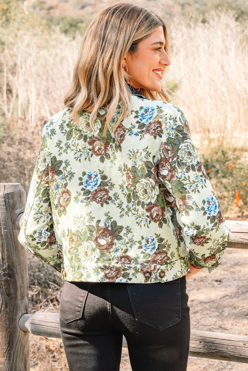Vintage Floral Bomber