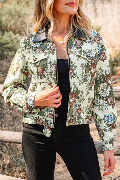 Vintage Floral Bomber