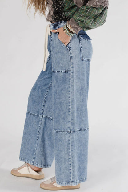 Downtown Ease Wide-Leg Denim