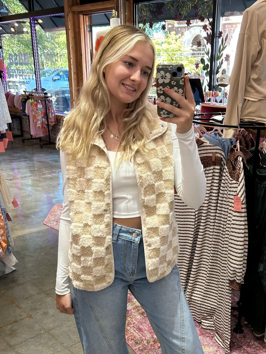 Almond Luxe Vest