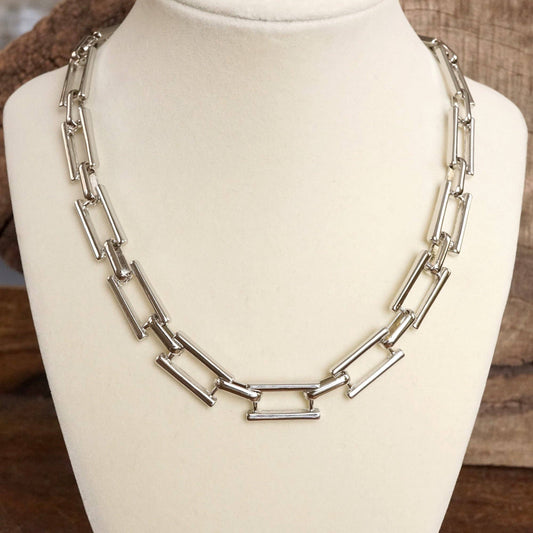Urban Edge Necklace- Silver
