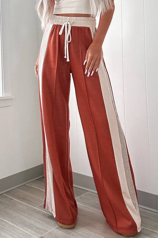 Muted Flame Wide Leg Pants