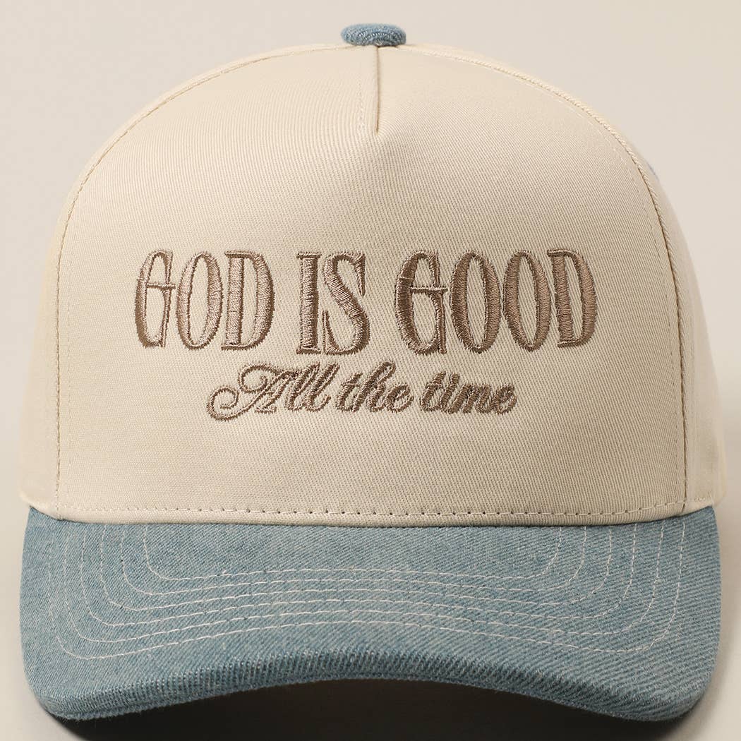 God Is Good Embroidered Hat