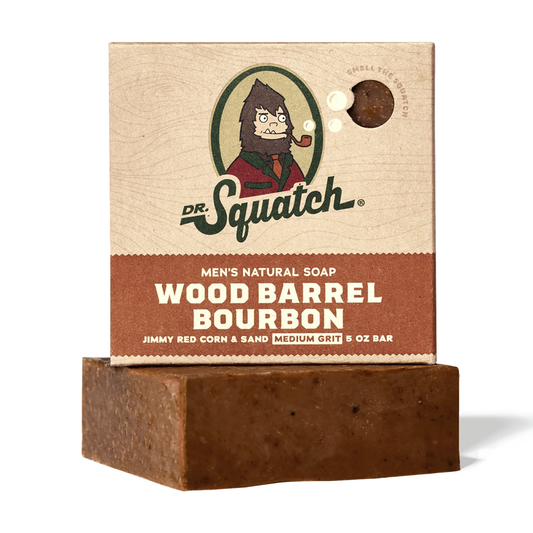 Men’s Natural Soap Bar – Wood Barrel Bourbon Scent, 5oz
