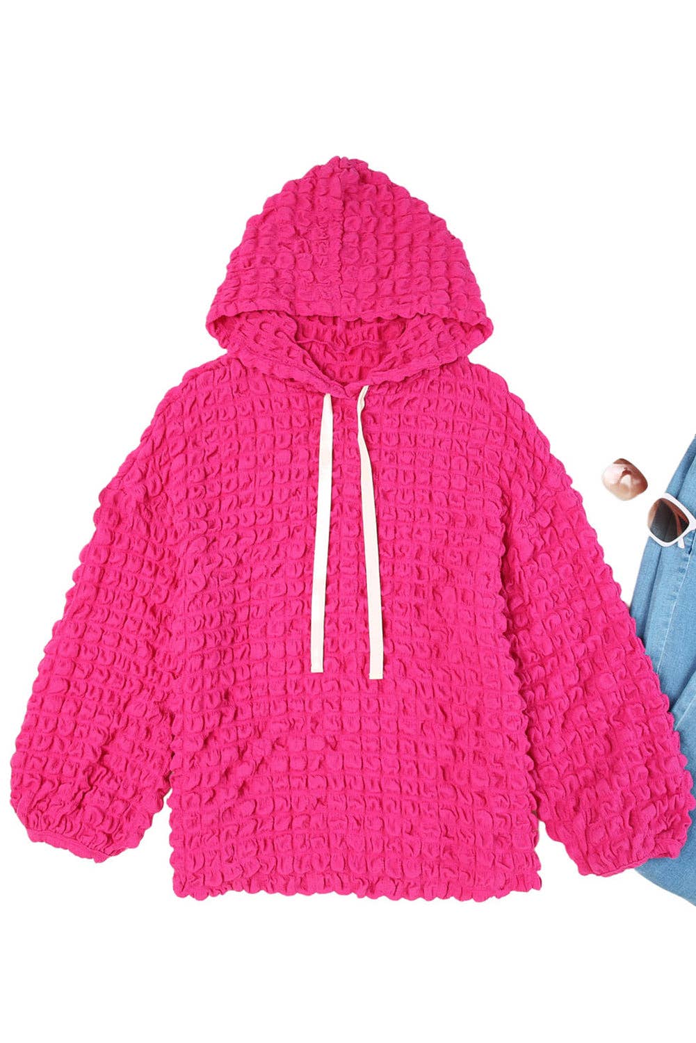 Saddle Blush Waffle Hoodie