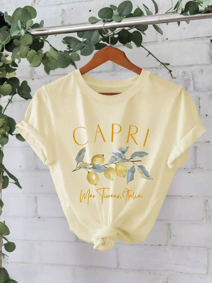 CAPRI lemon Graphic t-shirt