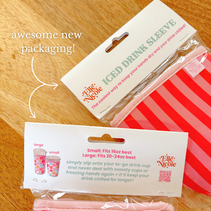 Tulip Stripes - Iced Drink Sleeve