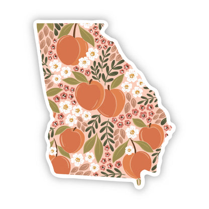 Georgia State Floral Sticker 3x2in.