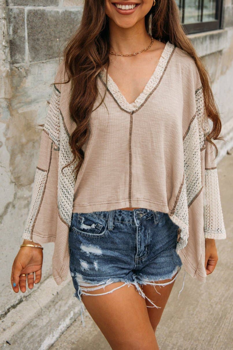 Golden Hour Waffle Knit top