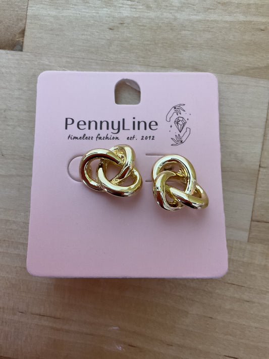 Gold Knot Earrings